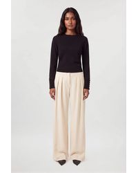 Karen Millen - Forever Viscose Blend Knitted Long Sleeve Crew Neck Jumper - Lyst