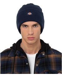 Dickies - Acryl Umschlag Erwachsene Blau Mütze - Lyst