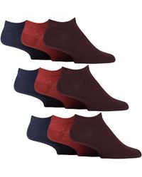 Gentle Grip - 9 Pack Diabetic Trainer Socks, Swollen Feet Wide Ankle - Lyst