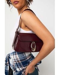 Boohoo - Hardware Buckle Detail Shoulder Bag - Lyst