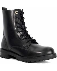 Dune - Partens Leather Lace Up Chunky Biker Boots - Lyst