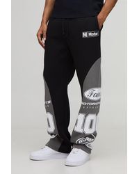 BoohooMAN - Relaxed Fit Moto Gusset Jogger - Lyst