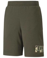 PUMA - Stretch Waist Bottoms Revel Camo 9" Shorts 582790 80 Cotton - Lyst