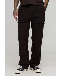 BoohooMAN - Tall Bleach Wash Relaxed Fit Carpenter Pants - Lyst