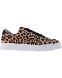 Superga - Ladies 2843 Club S Leopard Print Cowhide Leather Trainers - Lyst