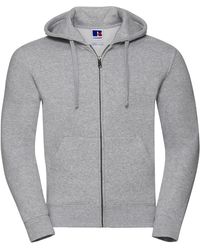 Russell - Authentic Full Zip Hoodie (Light Oxford) - Lyst