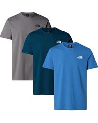 The North Face - 3 Pack Short Sleeve Redbox Celebration T-Shirt - Lyst