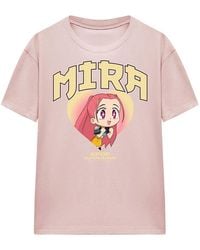 K-Pop Demon Hunters - Ladies Huntrix Mira Collegic T-Shirt (Powder Rose) - Lyst