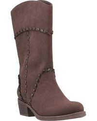 Rocket Dog - Rowdy Faux Leather Dark Heeled Mid Calf Boots - Lyst