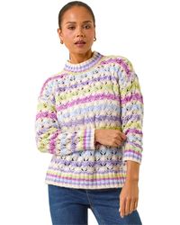 Roman - Petite Stripe Knit Jumper - Lyst