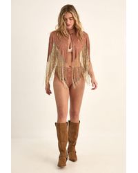 Nasty Gal - Satin Cutwork Embellished Booty Shorts - Lyst