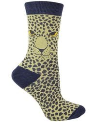 Miss Sparrow - 1 Pack Ladies Novelty Animal Patterned Bamboo Socks - Lyst