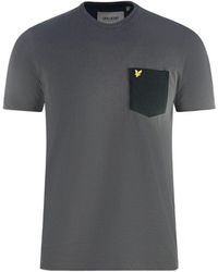 Lyle & Scott - Contrast Pocket Dark T-Shirt - Lyst
