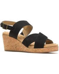 Hush Puppies - Willow X Band Ladies Heeled Sandals Leather/textile - Lyst