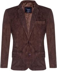 Infinity Leather - Blazer Suede Jacket Soft Italian Coat - Lyst