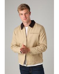 Tokyo Laundry - Cotton Canvas Chore Jacket With Zip - Lyst