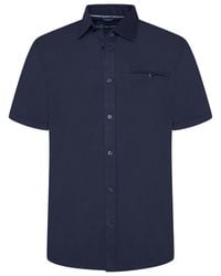 KAM Jeanswear - Kam Plus Size Stretch Shirt Button Up Short Sleeve - Lyst