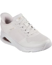 Skechers - Tres-Air Uno Easy Steppers 177116-Ofwt Off Slip On Shoes - Lyst