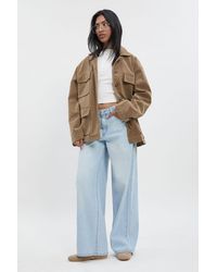 Boohoo - Mid Waist Loose Fit Skater Jean - Lyst