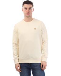 Timberland - Exeter River Crewneck Sweatshirt In Beige - Lyst