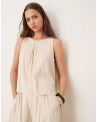 ASOS - Micro Pleat Halter Top Co-Ord - Lyst