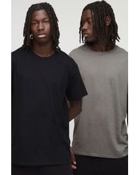 BoohooMAN - 2 Pack Basic Regular Fit Crew Neck T-Shirts - Lyst
