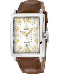 Gevril - Avenue Of America's Ss Case, Dial, Genuine Italian Handmade Leather Strap - Lyst