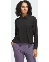 adidas - Beyond Long Sleeve Loose Polo Shirt - Lyst