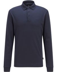 BOSS - 30 Long Sleeve Polo Shirt - Lyst