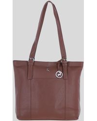 Ashwood Leather - 'Athy' Genuine Shoulder Tote Bag With Metallic Charm - Lyst