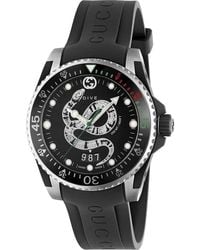 Gucci - Dive Quartz Black Dial Mens Watch - Lyst
