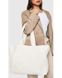 Boohoo - Basic Canvas Tote Bag - Lyst