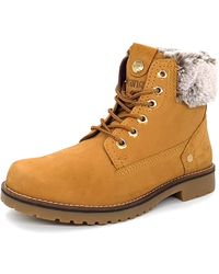 Wrangler - Alaska Warm Fleece Leather Lace Up Boots - Lyst