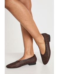 Boohoo - Woven Ballet Flats - Lyst