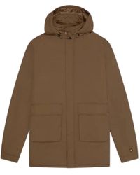 Lyle & Scott - Wadded Parka Nylon - Lyst