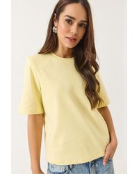 Bianco Lucci - Padded Crew Neck T-Shirt - Lyst