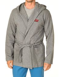 DIESEL - Long Sleeve Robe With Knot Closure A03070-0Ceaa - Lyst