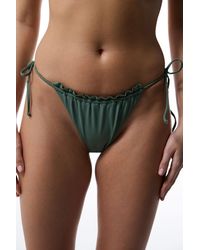 Penti - Low-Waist Tie-Side Frill Bikini Bottoms - Lyst