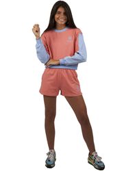 Superb - Be Happy Rsc-S2102 Short Long-Sleeved Round Neck Sweatshirt - Lyst