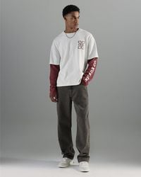 River Island - Loose Fit Jeans Denim Cotton - Lyst