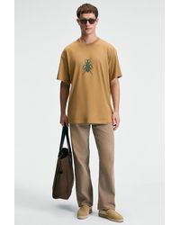 Grimelange - Oversized Printed Crew Neck T-Shirt - Lyst