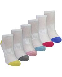 Sock Snob - 6 Pack Ladies Bamboo Trainer Socks Soft Breathable Heel Toe Design - Lyst