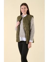 Harvey & Jones - Diamond Quilted Gilet Nylon - Lyst