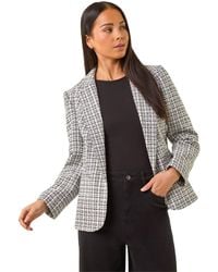 Roman - Petite Boucle Revere Collar Blazer - Lyst