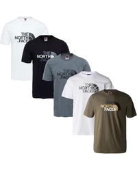 The North Face - 5 Pack Easy Tee T Shirt - Lyst