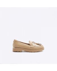 River Island - Loafers Shoes Embossed Pu - Lyst
