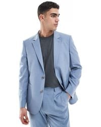 ASOS - Slim Cotton Blend Suit Jacket - Lyst