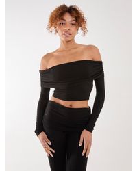 Pink Vanilla - Off The Shoulder Lounge Top - Lyst