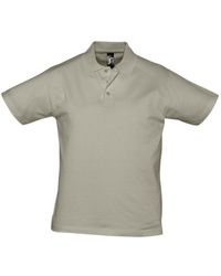 Sol's - Prescott Jersey Poloshirt Met Korte Mouwen (khaki) - Lyst