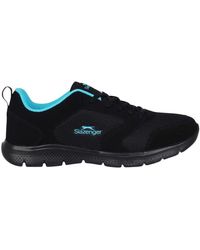 Slazenger 1881 - Vlakke Sneakers Van Mesh Voor /Blauw) - Lyst